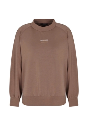 Armani Exchange logo-detail sweatshirt - Brown