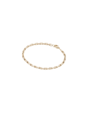 MIRANDA FRYE Vance 8 Bracelet in Metallic Gold.