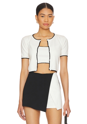 MAJORELLE Amy Cardi Set in White. Size L. Also in M.