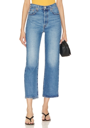 LEVI'S Ribcage Straight Ankle Jeans in Denim-Dark. Size 25. Also in 26, 32.