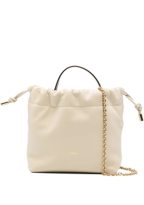 Chloé Icons drawstrings chain-strap mini bag - Neutrals