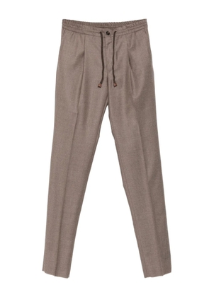 Incotex pleated drawstring trousers - Brown