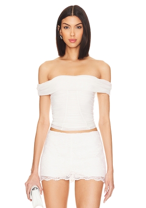 MAJORELLE Cara Top in Cream. Size L. Also in XL.