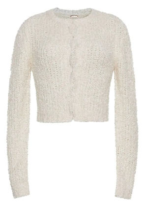 Adam Lippes Alice silk cardigan - Neutrals