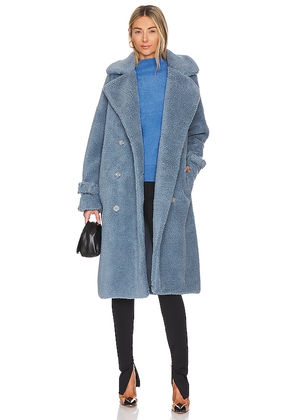 LAMARQUE Malani Coat in Blue. Size L. Also in M, XS.