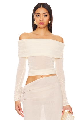 Lovers and Friends Lumin Knit Top in Ivory. Size L. Also in M, S, XS.