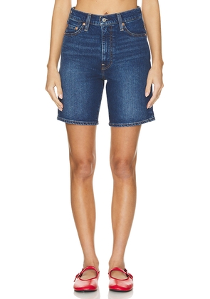LEVI'S Ribcage Bermuda Short in Denim-Medium. Size 24. Also in 26.