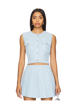 Line & Dot Emmeline Top in Baby Blue. Size XL. Also in L.