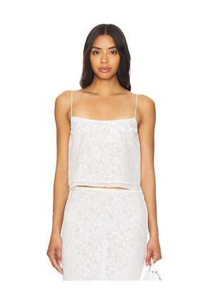 MAJORELLE Heather Tank in White. Size L. Also in M, S, XL.