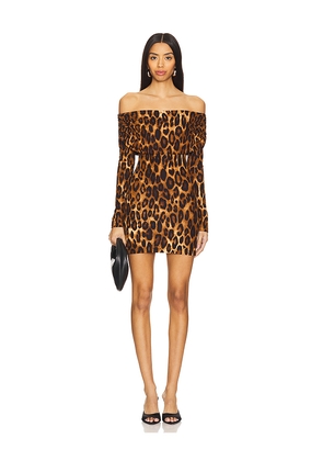 Lovers and Friends Sarah Mini Dress in Brown. Size M. Also in S, XS, XXS.