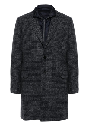 Fay tartan-check double coat - Blue