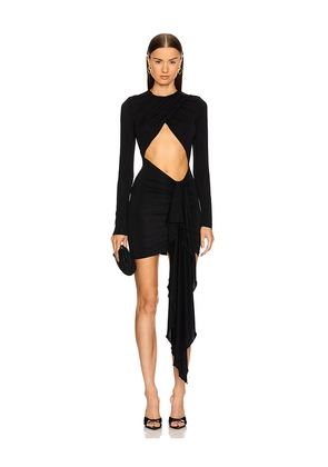 Michael Costello x REVOLVE Isabella Mini Dress in Black. Size L. Also in M.