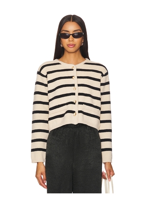 Line & Dot Benni Stripe Cardigan in Tan. Size L. Also in XS.