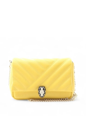 Bvlgari Pre-Owned 2010-2025 Leather Serpenti Cabochon Chain crossbody bag - Yellow