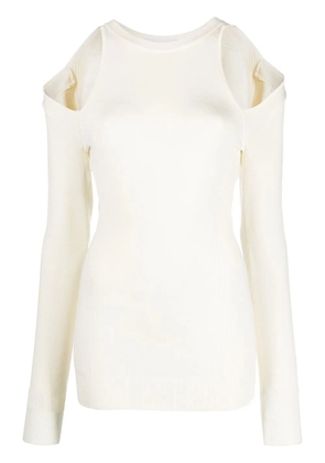 AZ FACTORY cut-out shoulder jumper - White