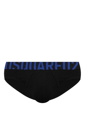 DSQUARED2 logo-waistband briefs - Black