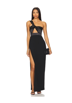 Nookie Renaissance One Shoulder Maxi Dress in Black. Size L. Also in M, XL.