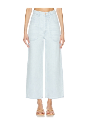 MOTHER High Waisted Smoothie Carpenter Ankle Jeans in Denim-Light. Size 24. Also in 31, 32.
