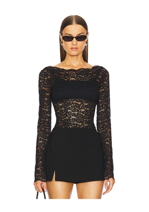 L'Academie by Marianna Hollis Top in Black. Size L. Also in M.