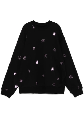 JNBY butterfly pattern sweatshirt - Black