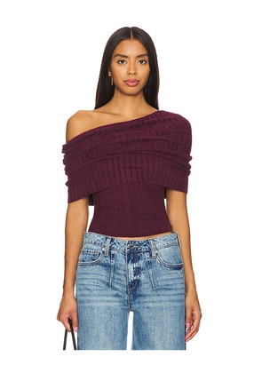 Lovers and Friends Gerda Off The Shoulder Top in Burgundy. Size L. Also in M, S, XS, XXS.