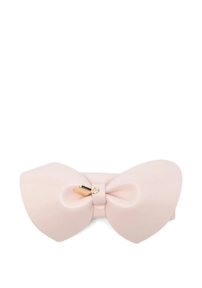 Ferragamo bow-detail leather hair clip - Pink