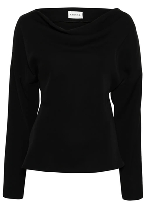P.A.R.O.S.H. cowl-neck blouse - Black
