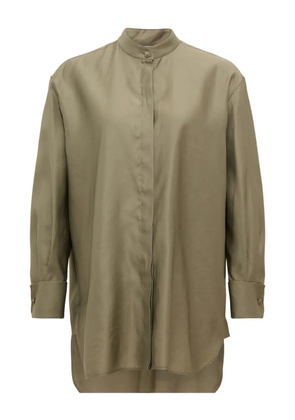 Max Mara mandarin-collar shirt - Green