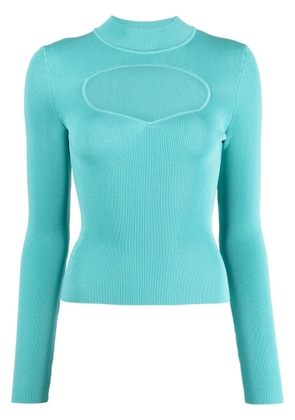 STAUD Cara cut-out detail top - Green