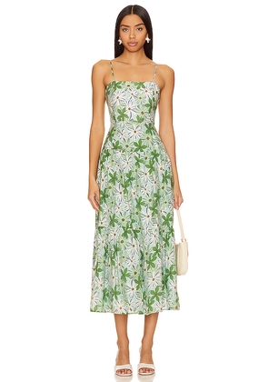 MINKPINK Margaux Maxi Dress in Green. Size L. Also in M, S, XL, XS.