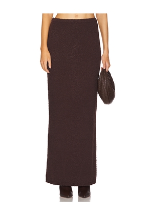 Lovers and Friends Agnese Maxi Skirt in Brown. Size L. Also in M, S, XL, XS, XXS.