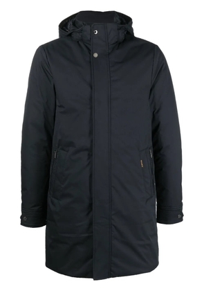 Moorer hooded parka coat - Blue
