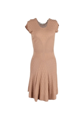 SANDRO knitted flared dress - Neutrals