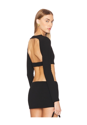 LOBA Enula Crop Top in Black. Size M. Also in XL.