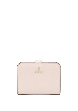 Furla logo-lettering leather wallet - Neutrals