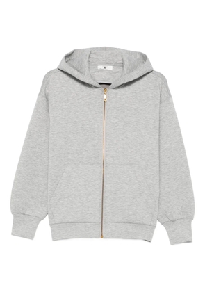 TWINSET hooded zip-up top - Grey