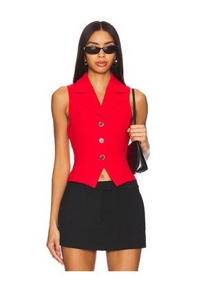 Lovers and Friends Elena Vest Top in Red. Size S. Also in XL.