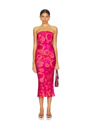 MISA Los Angeles Thara Dress in Fuchsia. Size XL. Also in XXS.