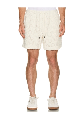 OAS Atlas Crochet Short in Cream. Size S. Also in XL/1X.