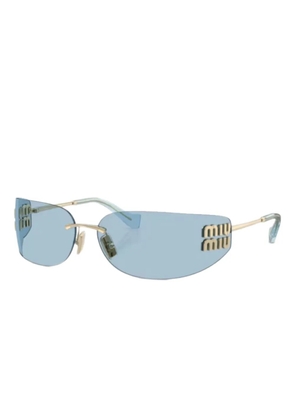 Miu Miu Eyewear geometric-frame sunglasses - Gold