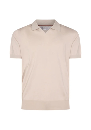 Brunello Cucinelli collared short-sleeve T-shirt - Neutrals