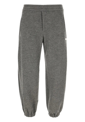 Alexander McQueen logo-plaque track pants - Grey