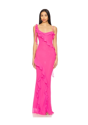 MAJORELLE Teagan Gown in Pink. Size L. Also in M, S, XL, XS, XXS.