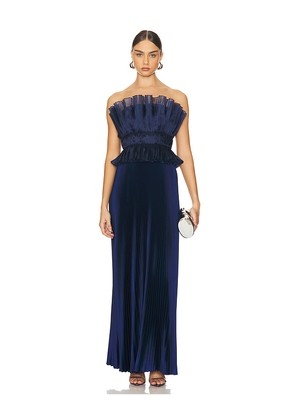 L'IDEE Masquerade Gown in Navy. Size 10/M. Also in 12/L, 6/XS, 8/S.
