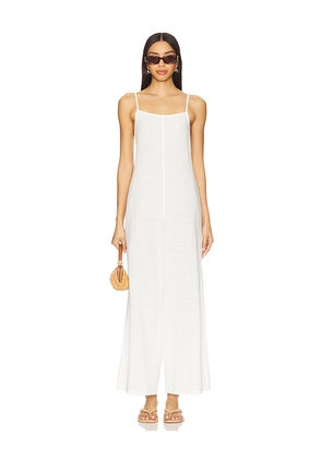 LSPACE Jaida Jumpsuit in White. Size L. Also in XS, M, XL.