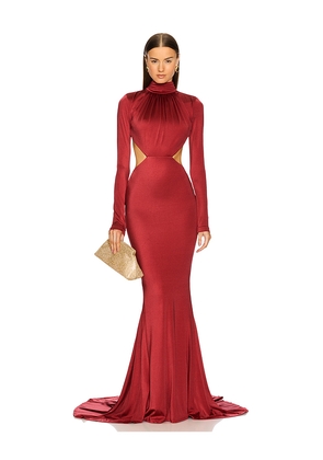 Michael Costello x REVOLVE Salima Gown in Red. Size L. Also in M, S, XS.