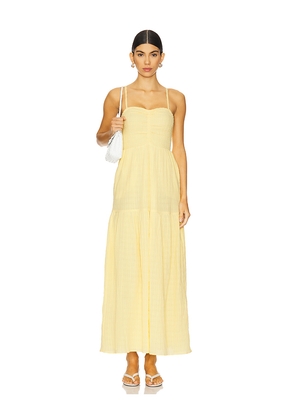 LSPACE Mallorca Dress in Lemon. Size L. Also in M, S, XL, XS.
