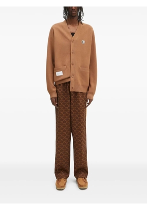 AAPE BY *A BATHING APE® logo-patch cardigan - Brown