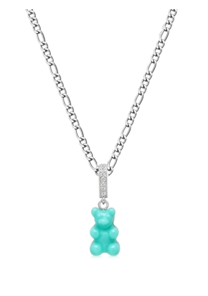 Nialaya Jewelry Gummy Bear-pendant chain necklace - Blue