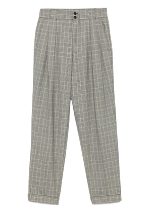 Versace Pre-Owned 1980s check-pattern trousers - Black
